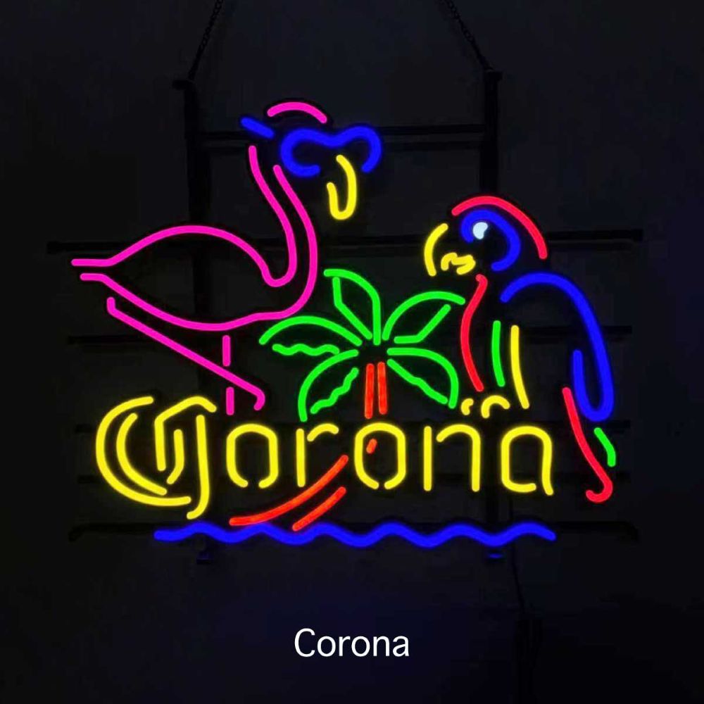 Corona ネオンサイン フラミンゴ LED ネオンライト / 看板 ビール カリフォルニア サーフ アメリカ雑貨 インテリア USA