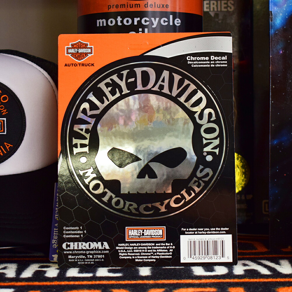 Harley-Davidson スカルエンブレム 約3インチ 81JJLvhJr-L._UF350,350_QL50_.jpg