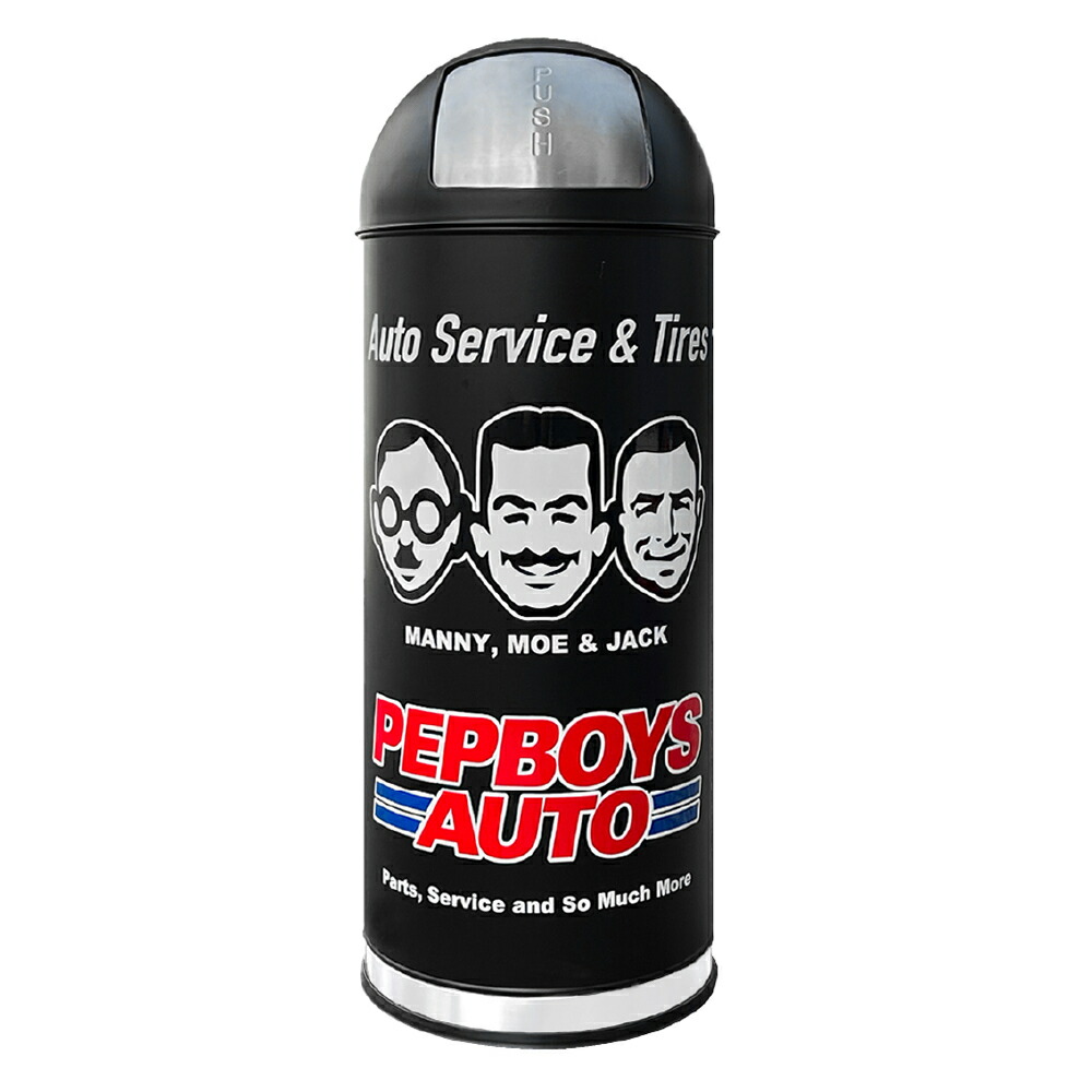 ゴミ箱 53L スチール製 (PEP BOYS) / ダストボックス ペップボーイズ ガレージ 屋外 屋内 インテリア 世田谷ベース風 大容量 アメリカン雑貨