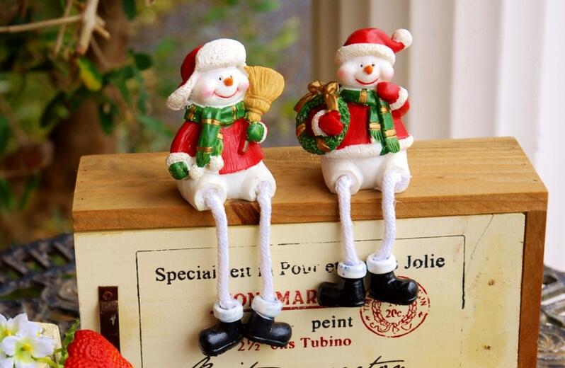 レトロ　クリスマス置物　スノーマン　可愛い 楽天市場】2個セット クリスマス飾り 人形 スノーマン 卓上 置物