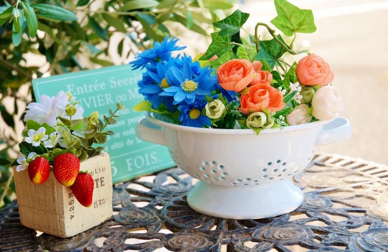 楽天市場】マニーローズ 琺瑯 22cmコランダー 【ザル/IH対応