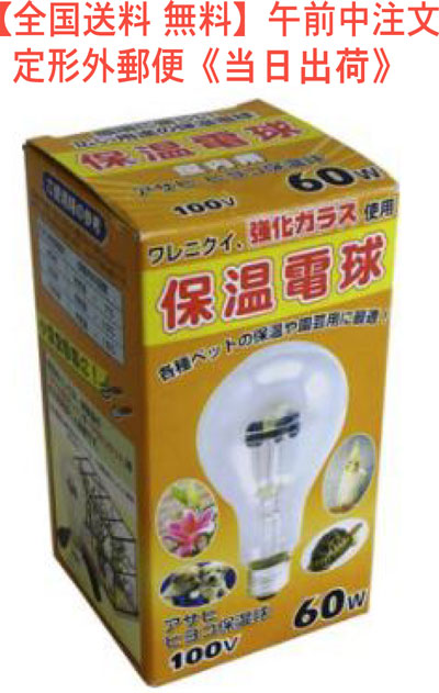 市場 全国送料 品番 無料 60W アサヒ ヒヨコ保温電球 型番 100V 15110