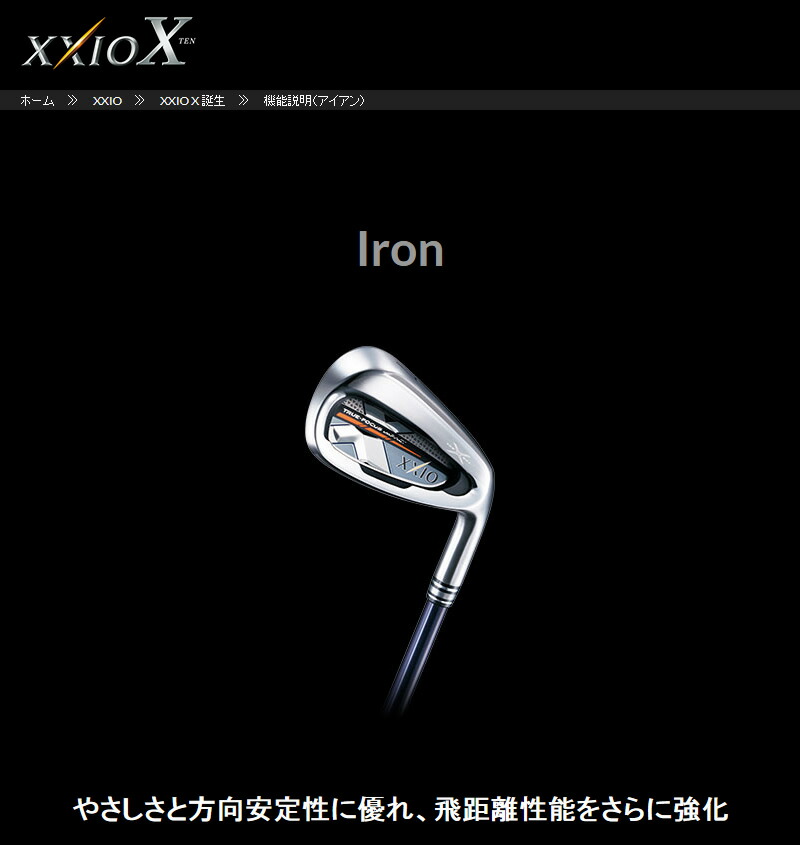 ダンロップ_ゼクシオテン_レフティ_アイアン_DUNLOP_XXIO_X_Lefty_IRON_Dynamic_Gold