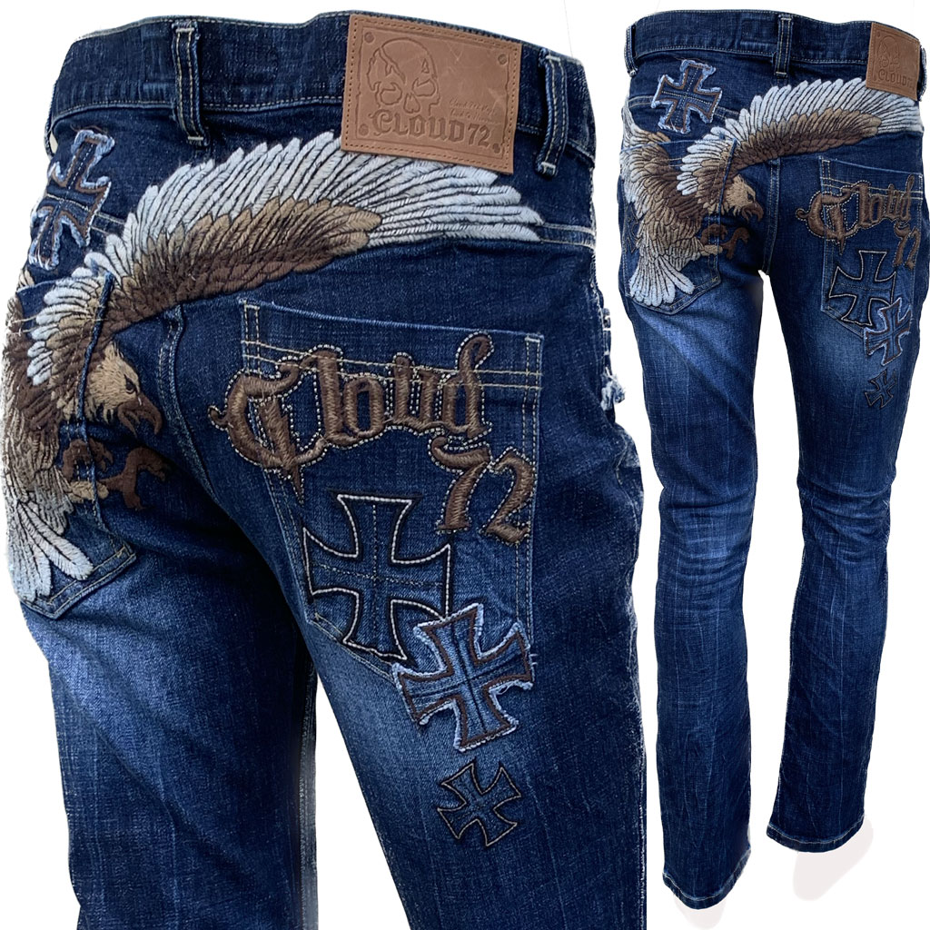 CLOUD72 ストレートパンツ　28 コットン　蛇柄・十字架 楽天市場】CLOUD72 (クラウド72) #661 メンズ オールシーズン