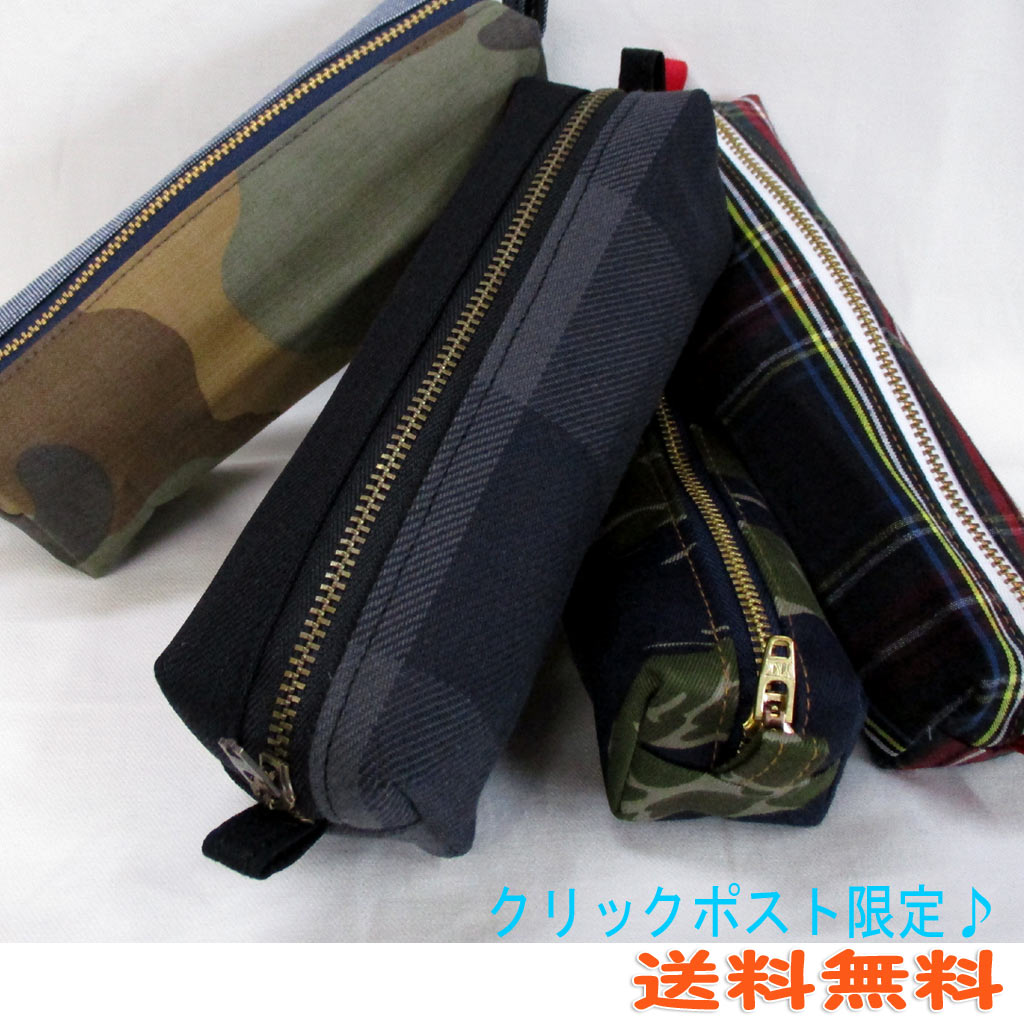 ハンドメイド　ブラックデニム　ポーチ!?　ペンケース!?　蛍光ペンサイズ ハンドメイド ブラックデニム ポーチ!? ペンケース!? 蛍光ペンサイズ