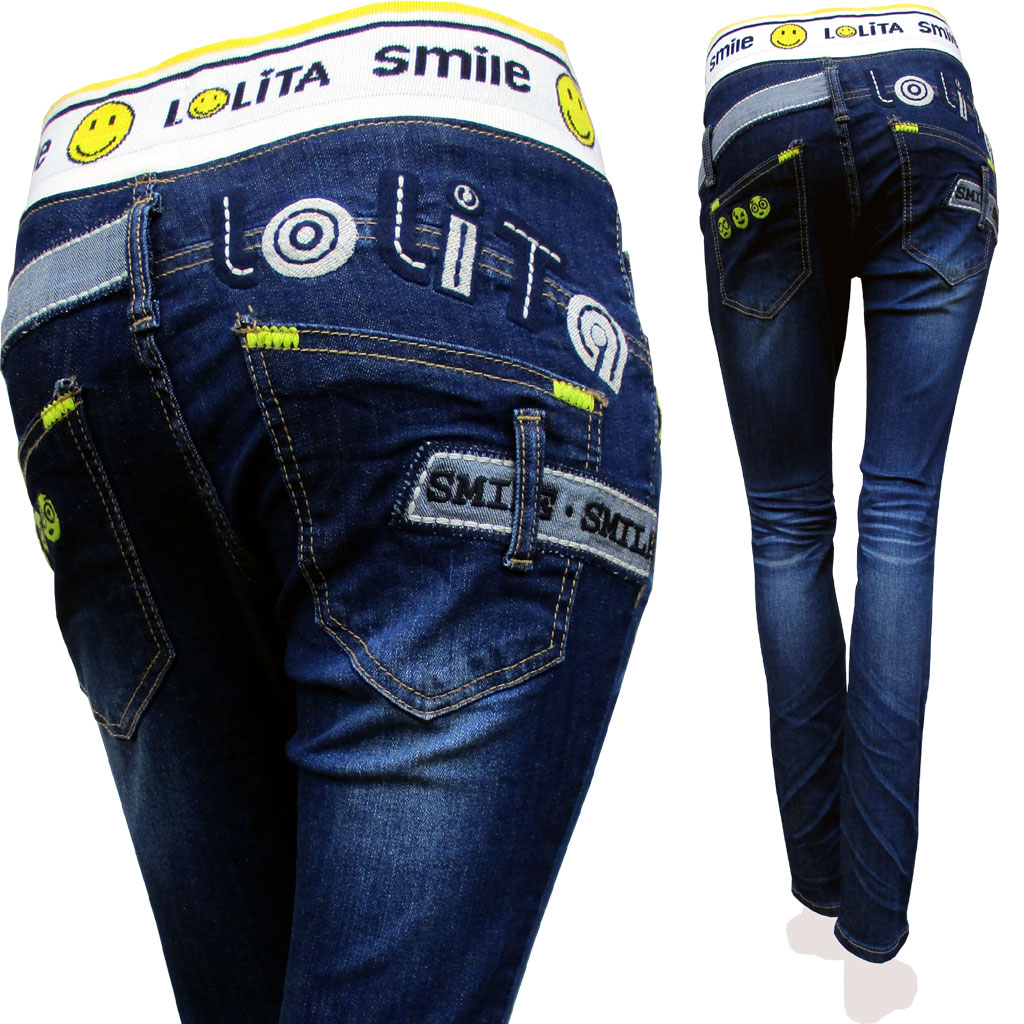 美品LOLITAJEANSロリータジィーズデニム ダメージジーンズ　　男女兼用 LOLITA JEANS ロリータジーンズ 白雪姫 デニム ダメージ加工