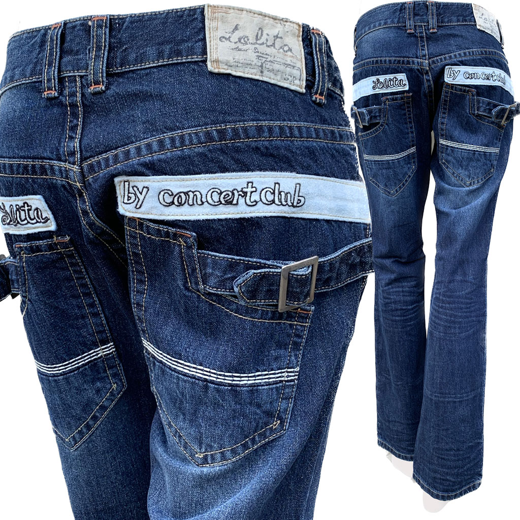 ロリータジーンズ レディース LOLITAJEANS #686 ボーイフレンドデニム/ジーンズ ロゴ/刺繍 レッドペッパー（redpepper）より落ち着いた大人の韓国ブランドデニム！【送料無料】対応