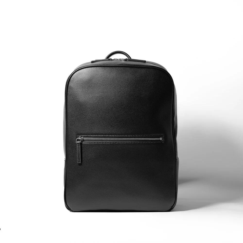 [aucentic] Full Grain Leather Backpack 2室タイプ バックパック リュック メンズ レザー イタリアンレザー ビジネスバッグ ノートPC 本革