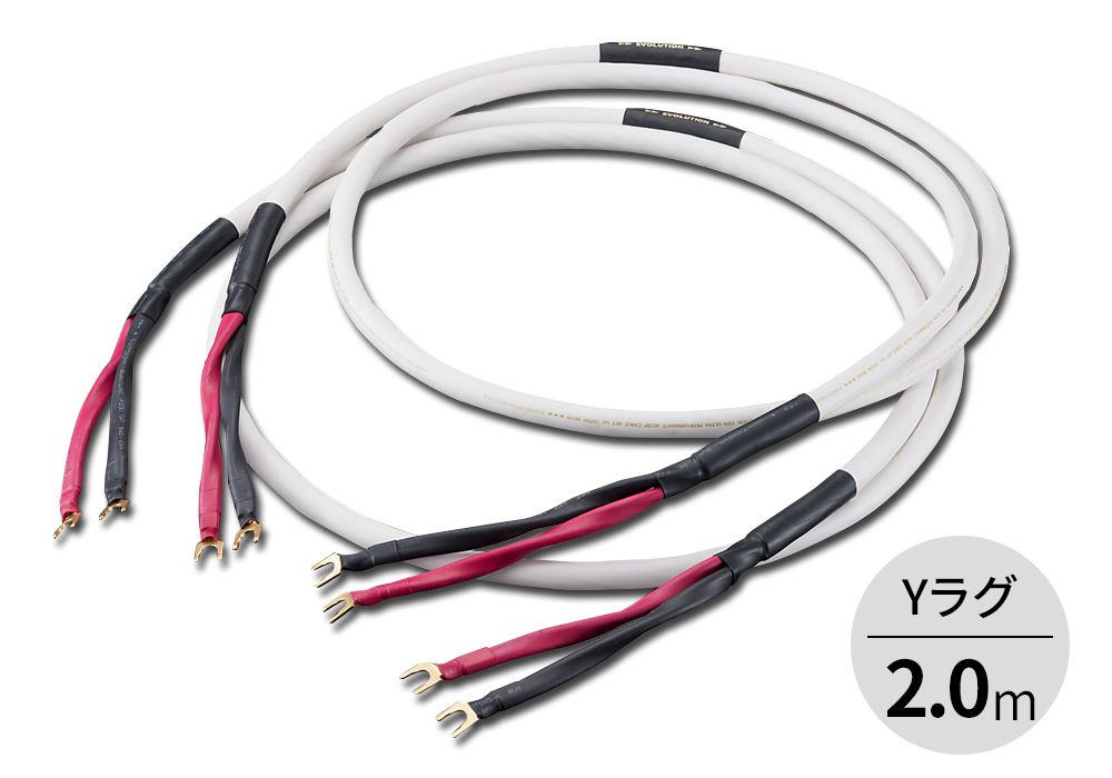 AET - EVO-1304H SP/2.0m/Yラグ（ペア）完成品スピーカーケーブル【メーカー取寄品・納期は確認後ご連絡】