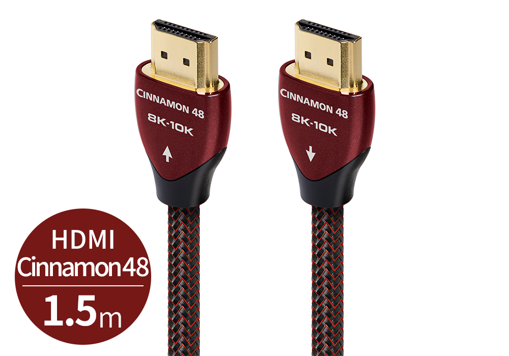 在庫あり CIN48G - 48Gbps HDMI HDMIケーブル 1.5M audioquest 1.5m Cinnamon48 8K対応  アクセサリー・部品