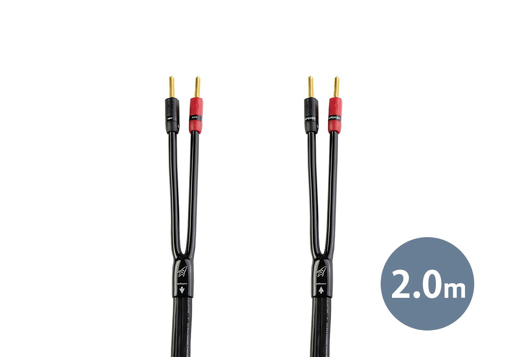 audioquest - RKT11/2M/B（ROCKET11・スピーカーケーブル・2.0m・両端バナナプラグ・シングル接続・ペア）【メーカー取寄品・納期は確認後ご連絡】