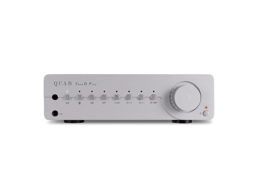 QUAD - Vena II Play/Sシルバー(ネットワーク/USB-DAC搭載プリメインアンプ)【在庫限り・メーカー直送品(代引不可)・3~5営業日でお届け可能※メーカー休業日除く】|オーディオ逸品館