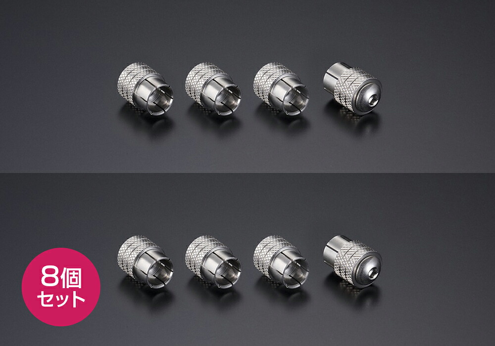 AET - EVO-RCS（8個セット）RCA端子用キャップ・工業用ステンレス素材【メーカー取寄品・納期は確認後ご連絡】｜オーディオ逸品館