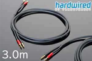 【即納能力のある！貨物輸送無料】TRANSPARENT hardwired HWSC10(3.0m) トランスペアレント 捉え所のないワイヤード 両端バナナの木端子 金棒引き有線テレビ ※バス発着場併売品の利得、店卸し資産欠けらの切っ掛けがございます TV・オーディオ・カメラ-AVケーブル