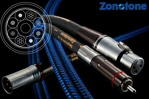 【通貨価値はお問合せください】【貨物輸送無料】Zonotone ゾノトーンshupremeAC-LX_RCA1.0m 有りの実超高純度7N社会階級・5種変わり種 DMHC・4芯×２(8芯) ハイエンド・インターコネクトケーブル