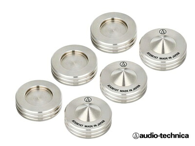 【即納可能　アクセサリー】 audio-technica AT6901ST 6個1組オーディオテクニカ スパイクインシュレーター 中低域をより豊かに、好みの音にアレンジも可能。ステンレス材を採用したスパイクモデル ブックシェルフスピーカーの能力を最大化