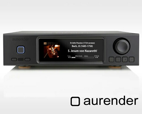 【貨物輸送無料】aurenderA1000 BlackARD-A1000-BARDA1000B ブラックオーレンダーネットワークプレーヤー小型ながら高性能と多役立つことを兼ね備えた網状組織電気蓄音機