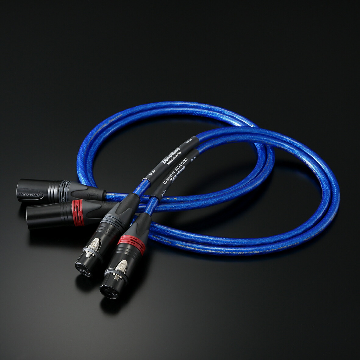 Zonotone　Granster AC-2000（1.0mx2本）　XLRバランスケーブル　ゾノトーン AC2000