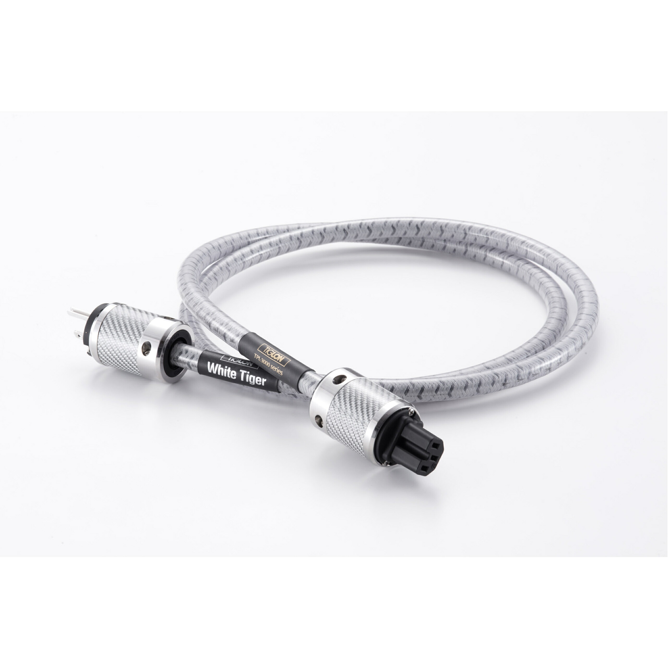 【納期情報：受注生産品お問い合わせください】TIGLON　TPL-3000A-WT/1.2m(White Tiger)エクスクルーシブACケーブル　ティグロン　TPL3000AWT