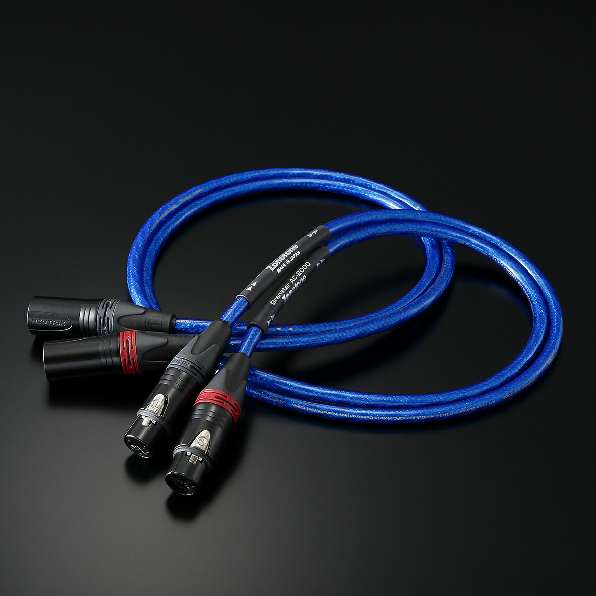 Zonotone　Granster AC-2000（2.0mx2本）　XLRバランスケーブル　ゾノトーン AC2000