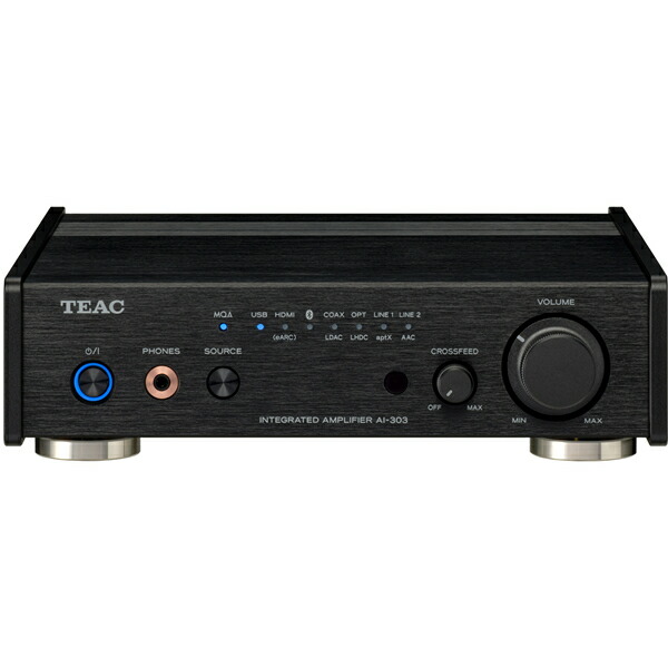【納期情報：納期未定】TEAC　AI-303/B（ブラック）　USB DAC/インテグレーテッドアンプ　ティアック　AI303
