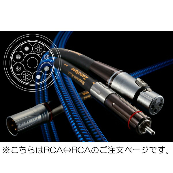 【納期知らせ：受注生み出すこと約3週】Zonotone Shupreme AC-LX/4.5mありの実/RCA RCAいの一番有線テレビ ゾノトーン