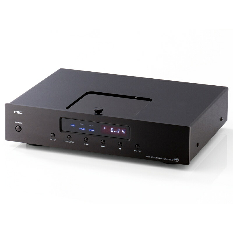 CEC　CD3 3.0/BK（ブラック）　ベルトドライブ式CDプレーヤー　CD3/3.0｜オーディオ専門店スクェア