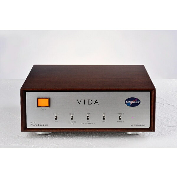 【納期知らせ：受注生み出すこと約1ヶ月前後】aurorasound VIDA-mkII 半導体素子式LCR型フォノイコライザー オーロラ物音 VIDAmk2