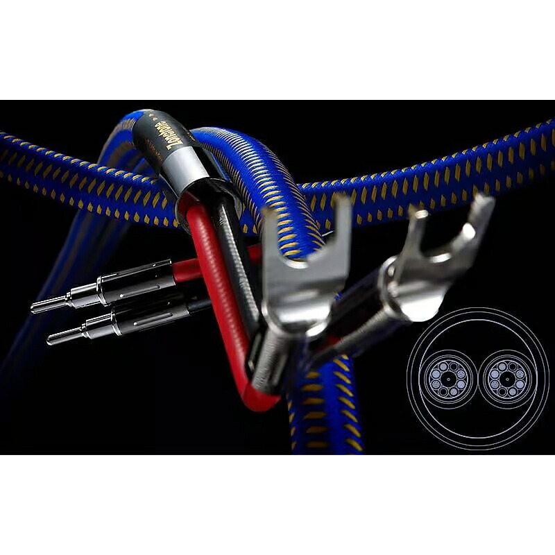 Zonotone Royal Spirit SP-1/2.0/YB(完成品・アンプ側Y/SP側バナナ/2.0mx2本) スピーカーケーブル ゾノトーン|オーディオ専門店スクェア