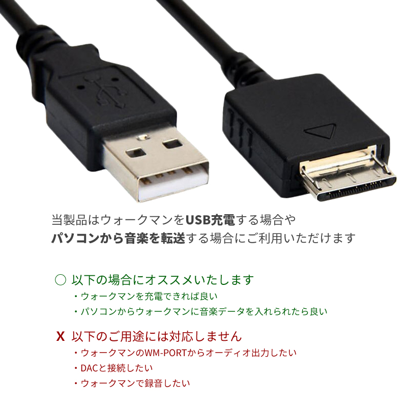 日本に ウォークマン 充電 通信 USBケーブル WALKMAN USB aob.adv.br