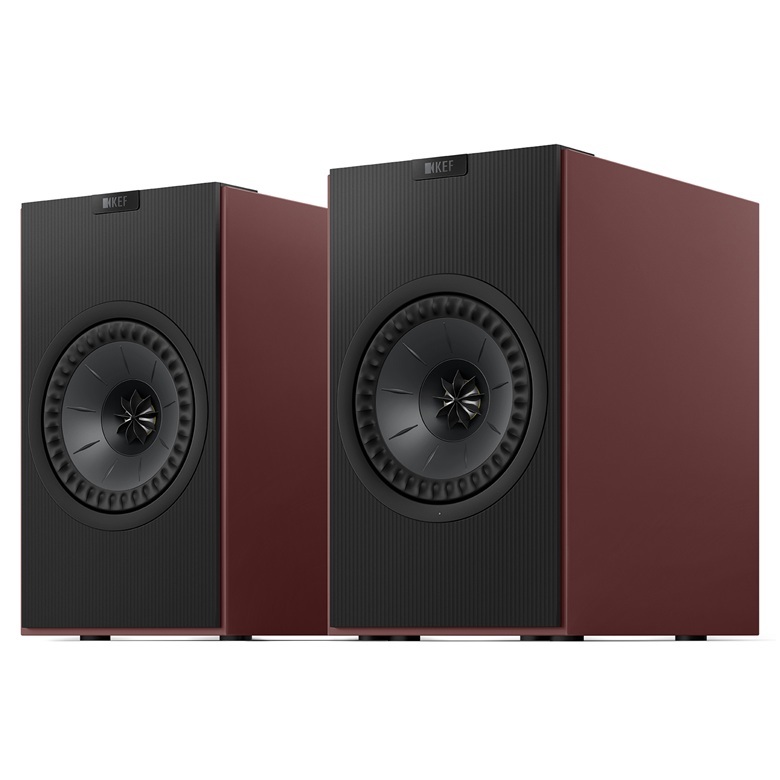 KEF ケーイーエフ Coda W  VINTAGE BURGUNDY 無線電話・金棒引き取り合わせ （ヴィンテージバーガンディ・ペア）［国内定まり代わりになる店品］