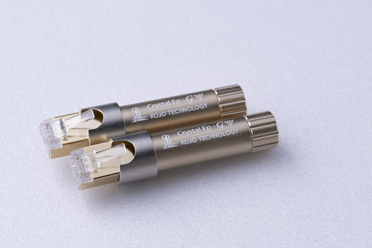 KOJO TECHNOLOGY 光城精工 Crystal EpL-G&times;2 スティック型仮想アース（LANプラグ/2本）［メーカー正規品］｜オーディオユニオン店