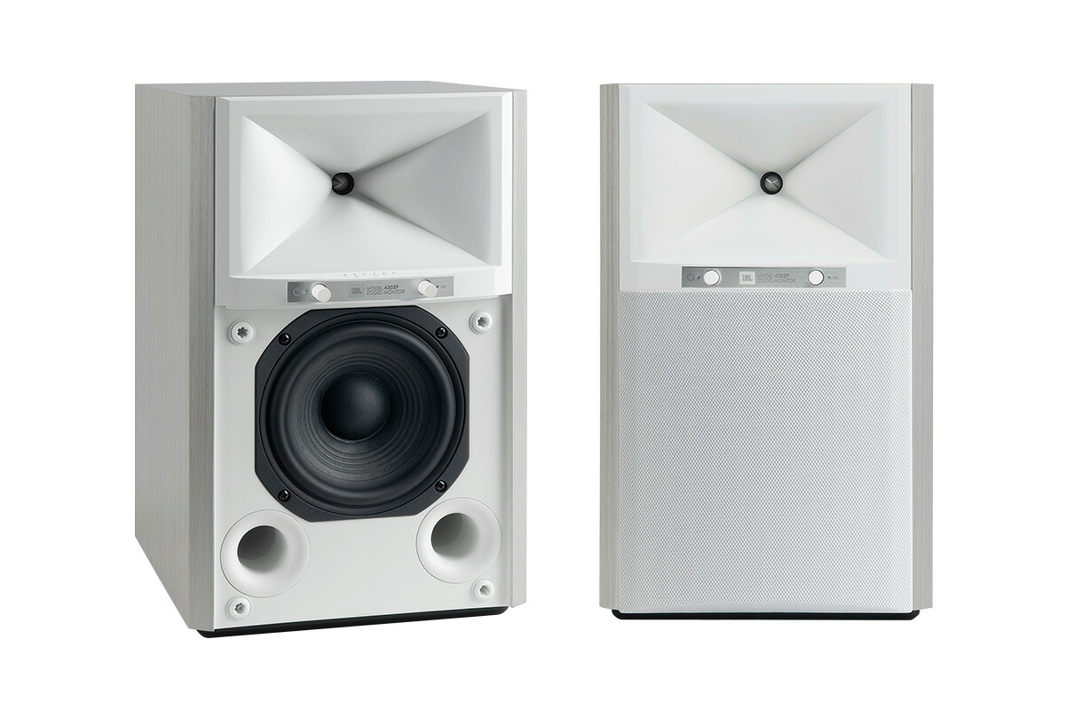 JBL ジェイビーエル 4305P WHT コンパクト・ブックシェルフ型パワードスタジオモニター（ホワイト/ペア）［国内正規代理店品］