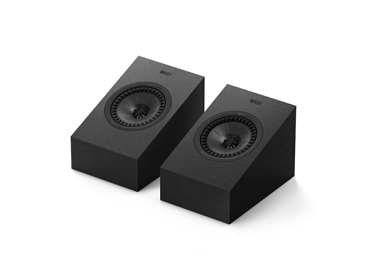 KEF ケーイーエフ Q8 Meta Black Dolby Atmosサラウンドスピーカー（サテンブラック/ペア）［国内正規代理店品］