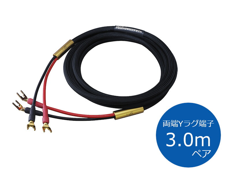 SAEC サエク STRATOSPHERE SP-1 Y-Y 3.0m 金棒引き有線テレビ 両端Y引っ敷き端子/3.0mありの実 アクセサリー・部品-TV・オーディオ・カメラ-AVケーブル