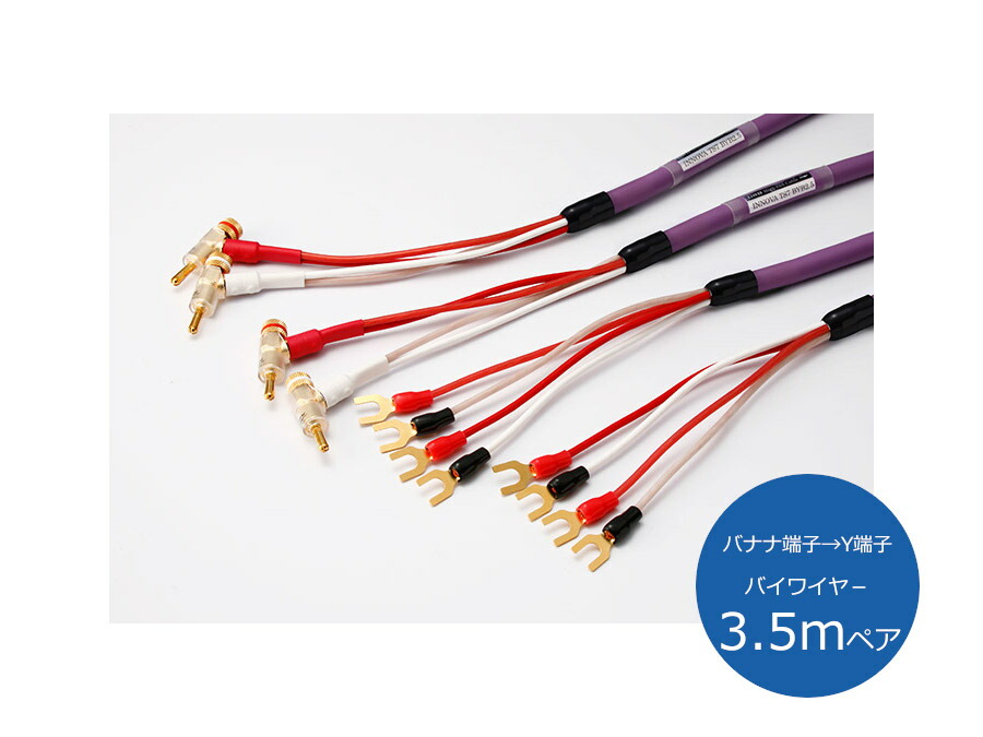 ORB オーブ INNOVA TS7 BYB3.5 金棒引き有線テレビ （バナナの木端子→Y端子/バイ導線/3.5ｍ有りの実）