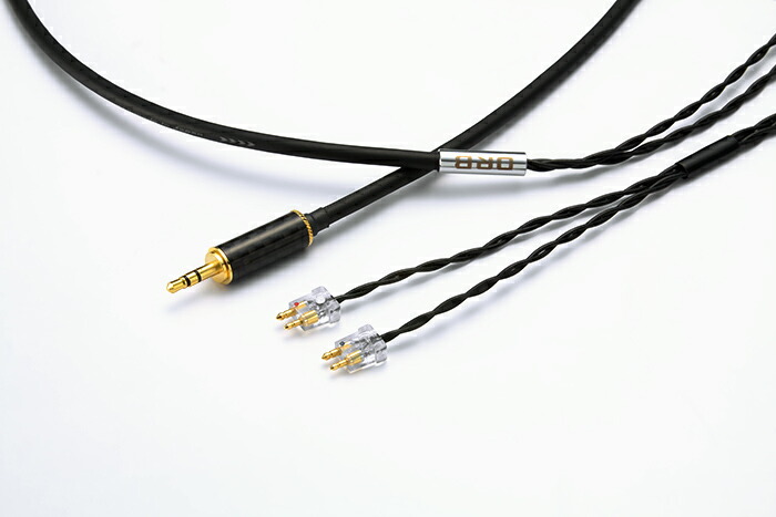 ORB オーブ ヘッドホン/イヤフォン用 リケーブル Clear force FitEar 3.5φ 1.2m