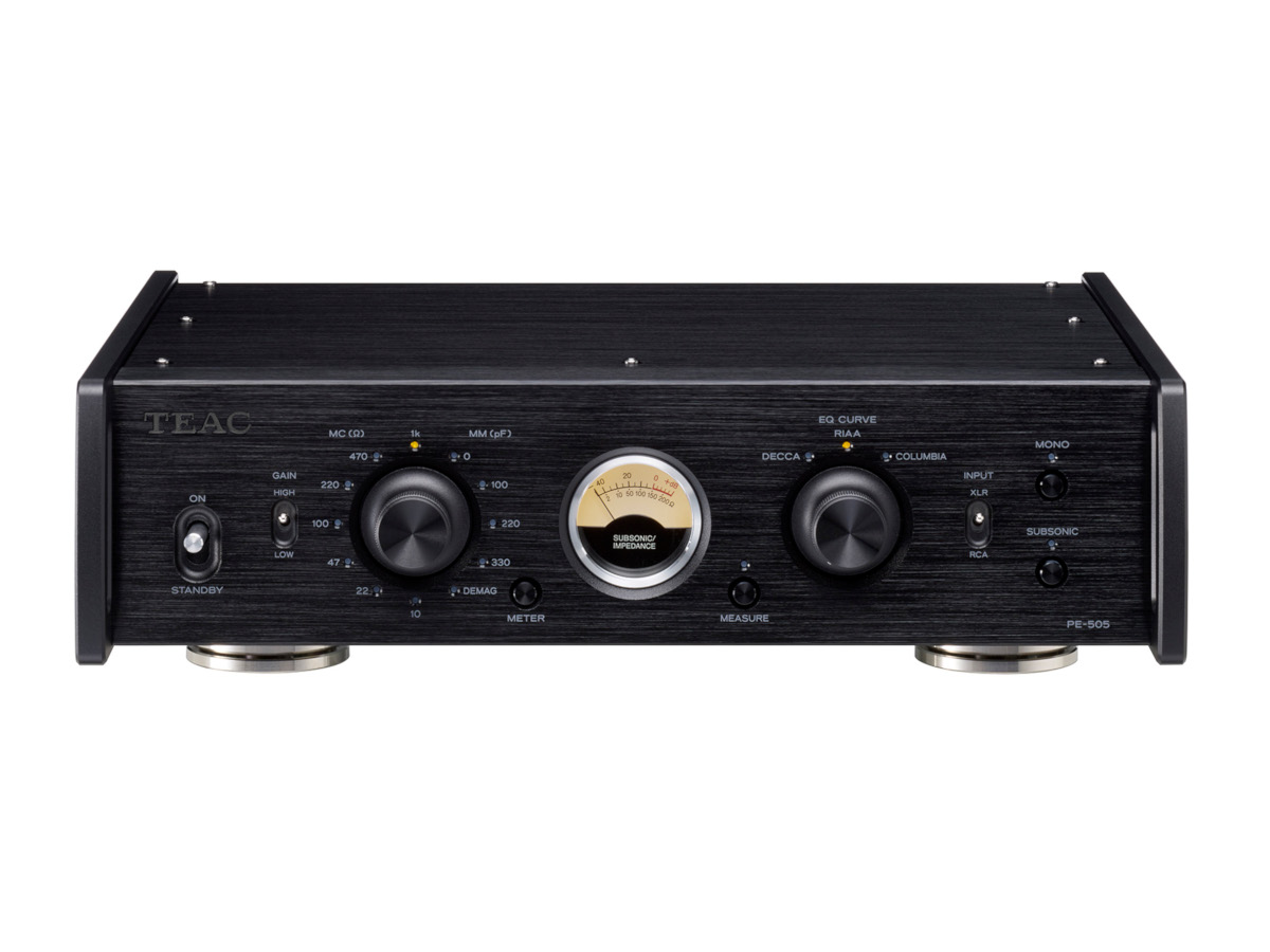 TEAC フルバランス・フォノアンプ PE-505 B （黒いこと）