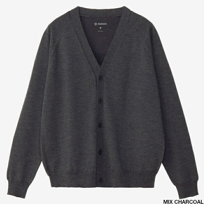 Goldwin ワッフルライトカーディガン （ユニセックス） Goldwin ワッフル ライト カーディガン , Black – Navyblue