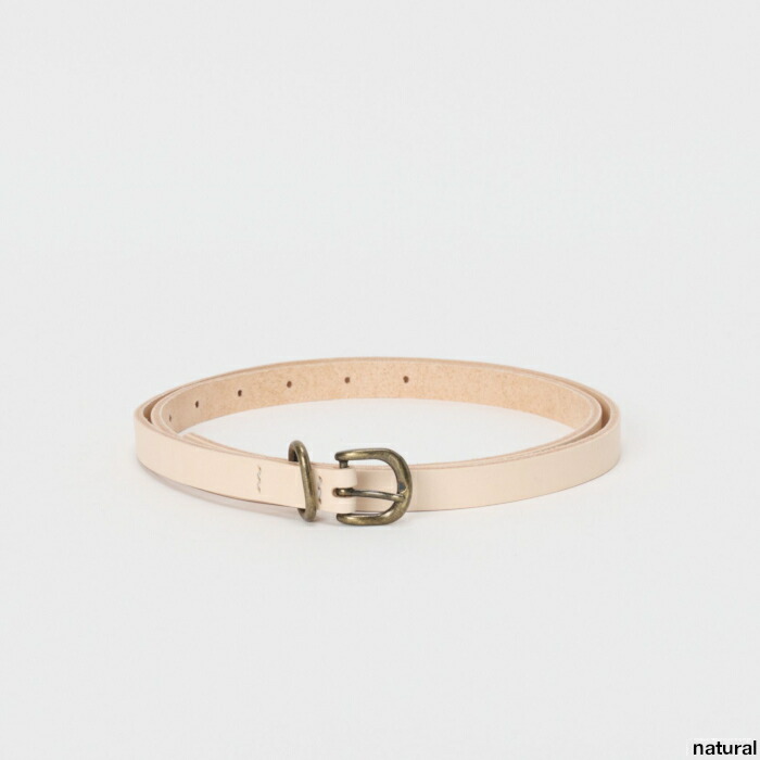 Hender Scheme レザーベルト ベージュ Hender Scheme (エンダースキーマ) natural patent tail belt