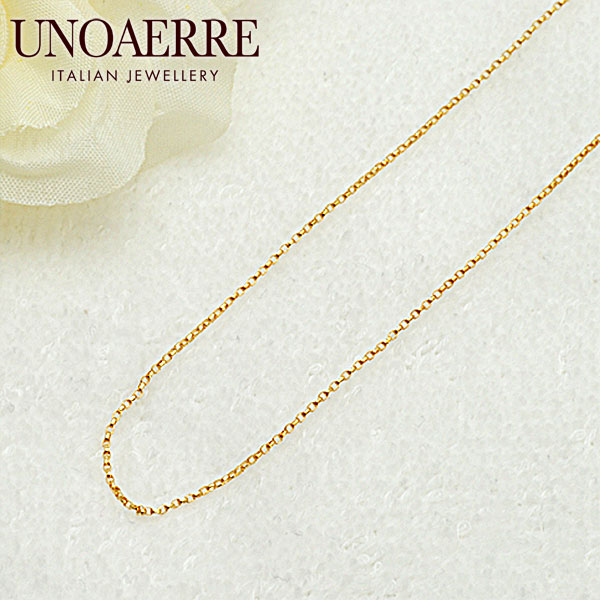 楽天市場】ウノアエレ【UNOAERRE】K18ロングネックレス イエロー