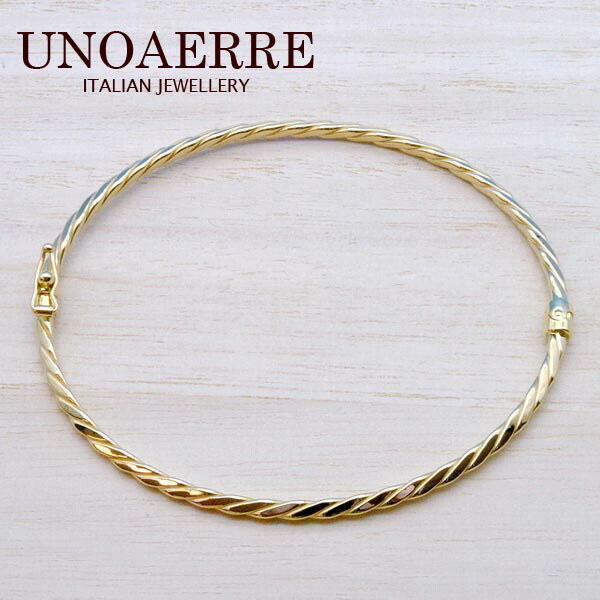 ウノアエレ　バングルブレスレット　k18 楽天市場】ウノアエレ ブレスレット バングル K18YG : たかみ質店楽天