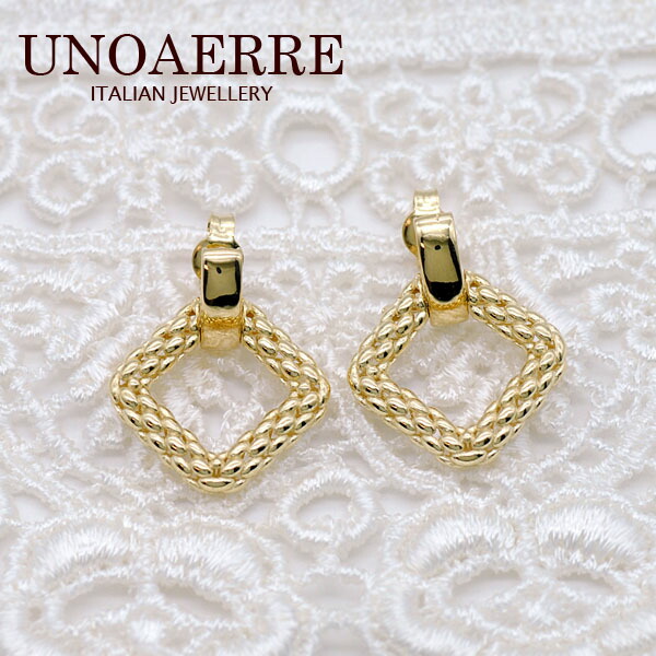 ウノアエレ【UNOAERRE】 K18イエローゴールド ピアス 29967#2662 84,095円