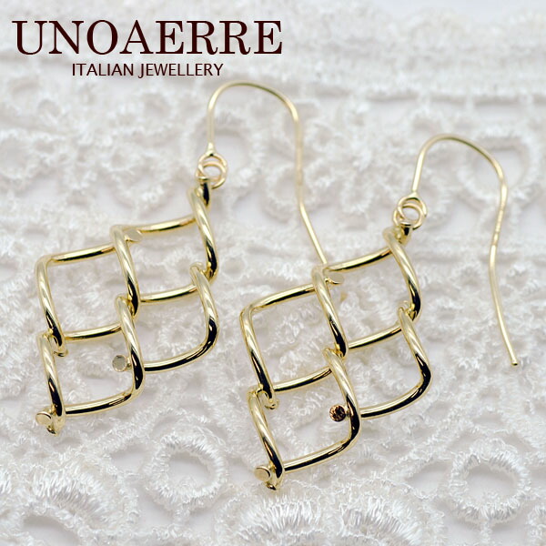 ウノアエレ【UNOAERRE】K18イエローゴールド ピアス　31796#2706｜ジュエリー August Moon