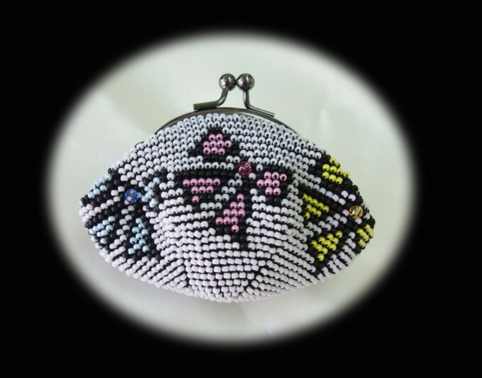 楽天市場】[TA001]【メール便不可】ビーズ編みキット がま口丸サイフ