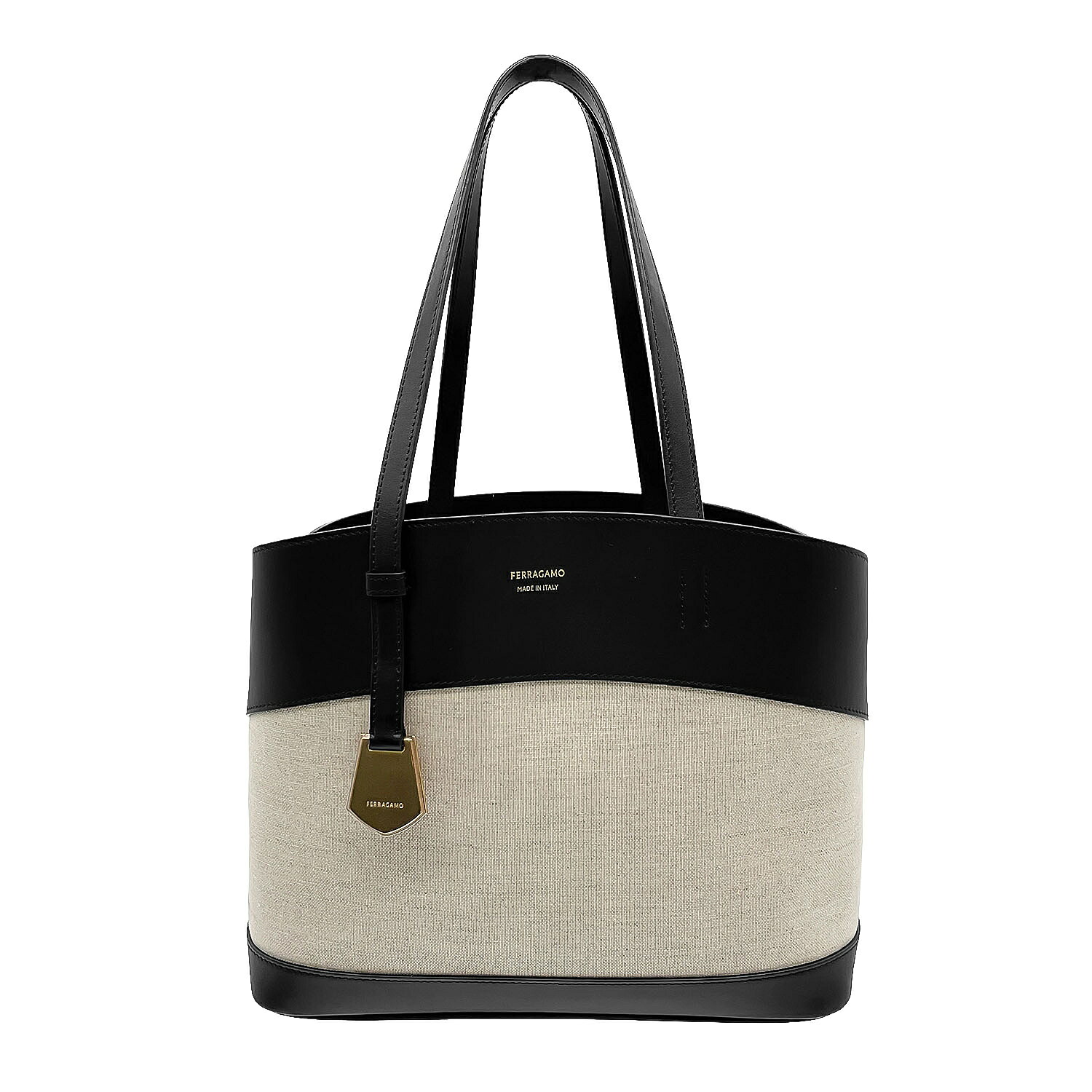 FERRAGAMO フェラガモ チャーミングトート 24SS トートバッグ ポーチ付き KB-001 【中古】