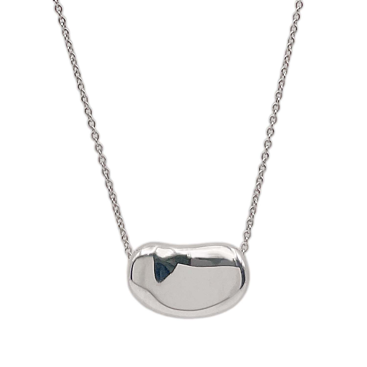 楽天市場】TIFFANY&Co. ティファニー ビーン ネックレス ラージ 25mm