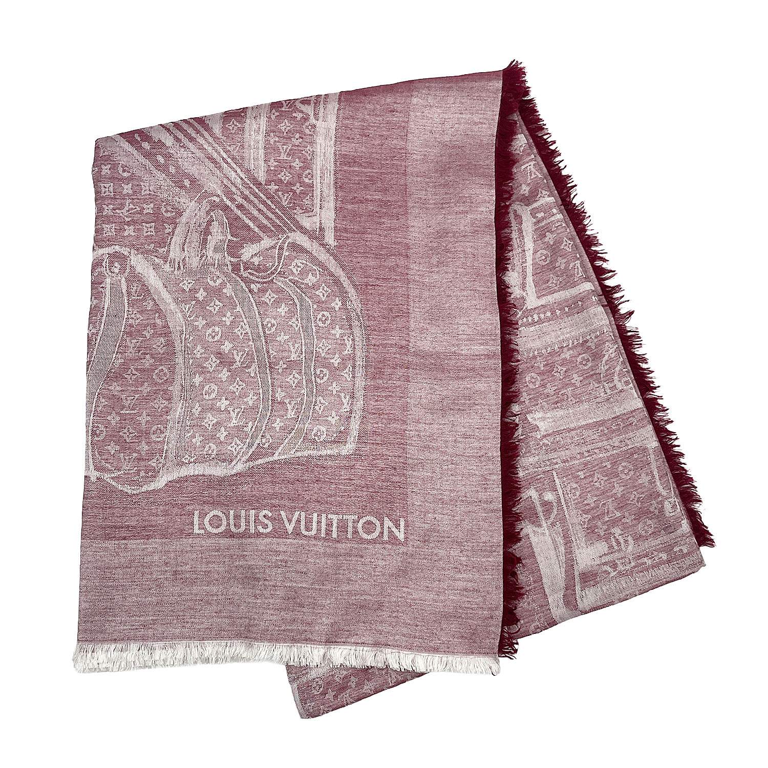 楽天市場】LOUIS VUITTON ショール・モノグラム M72046 シルク60