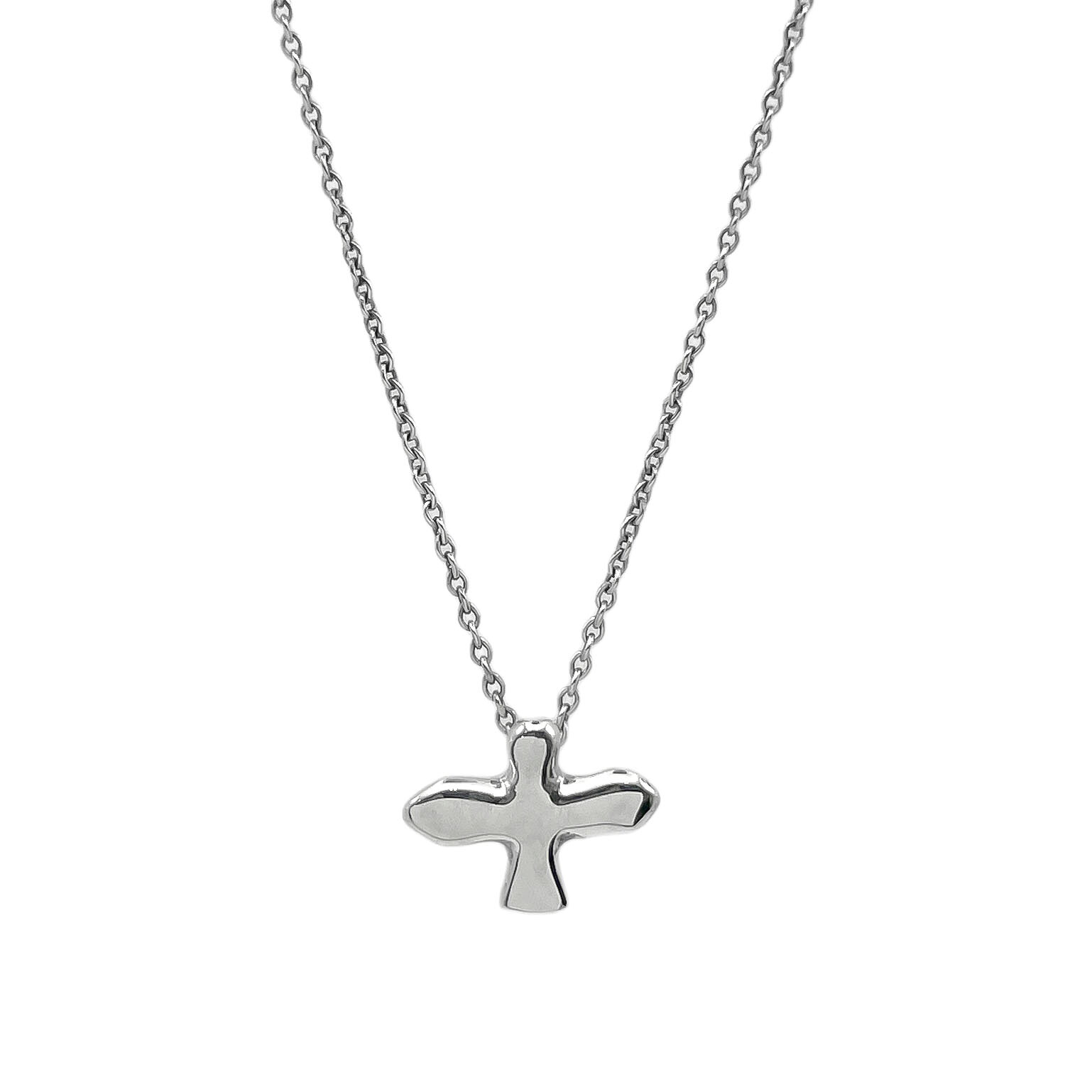 Tiffany&Co. ティファニー バードクロス ネックレス ペンダント エルサペレッティ 鳥 SV925 新品仕上済 【中古】