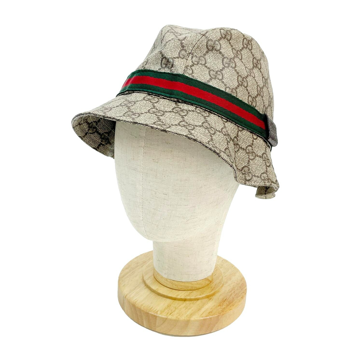 GUCCI グッチ GGスプリーム フェドラハット サイズM シェリー ユニセックス KA-033 【中古】